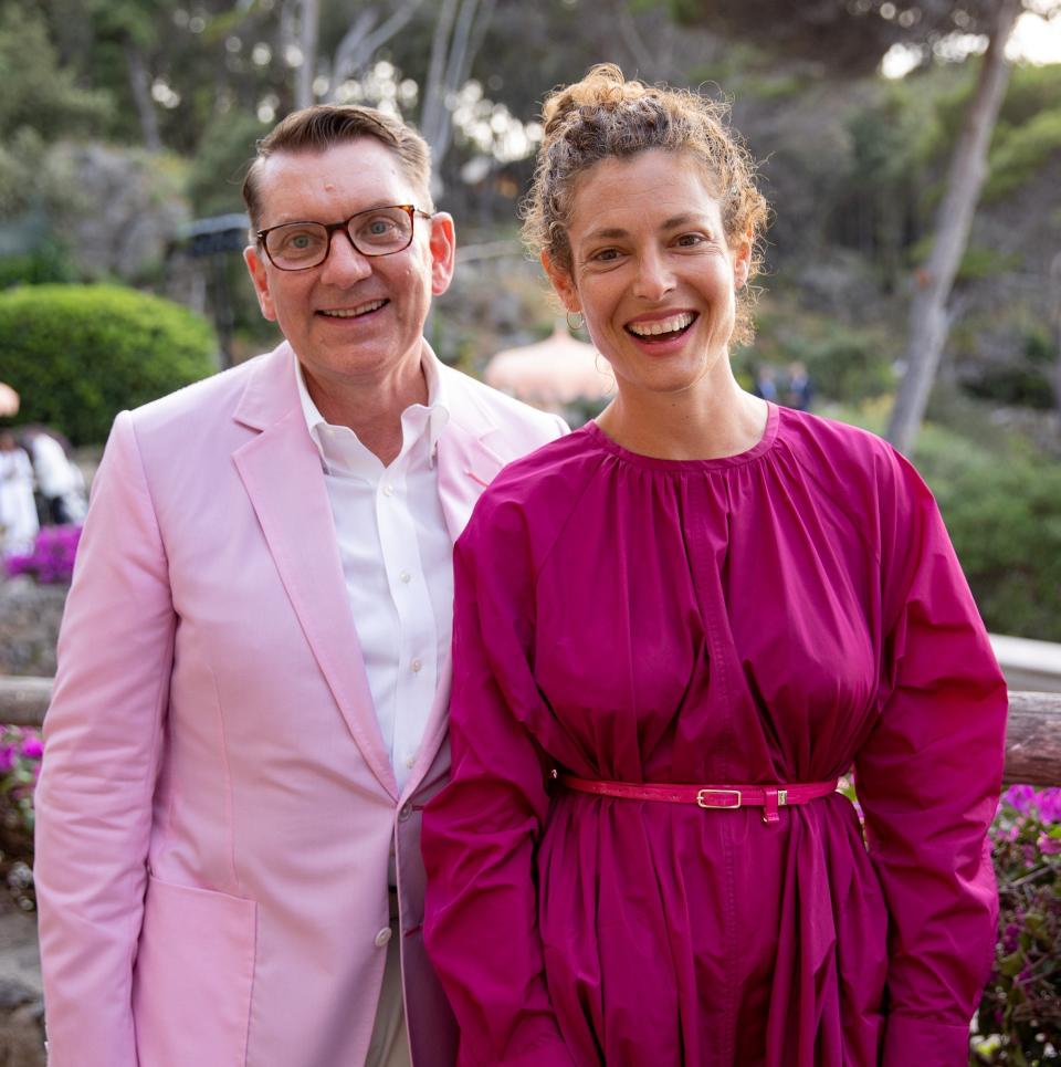 Max Mara's Artistic Director Ian Griffiths and film producer Ginevra Elkann