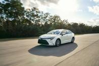 <p>The Corolla hybrid uses the same Hybrid Synergy Drive system as <a rel="nofollow noopener" href="https://www.caranddriver.com/toyota/prius" target="_blank" data-ylk="slk:the current Prius;elm:context_link;itc:0;sec:content-canvas" class="link ">the current Prius</a>; that means a power-split transaxle incorporating two motor/generators, coupled to an Atkinson-cycle 1.8-liter inline-four and paired electronically with a nickel-metal hydride battery pack.</p>