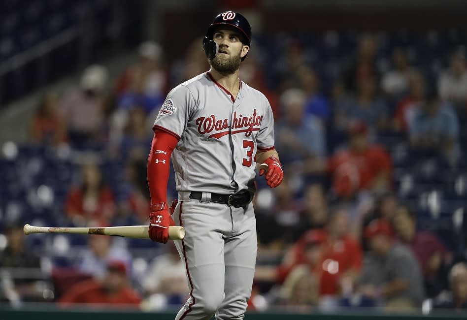 Nationals outfielder Bryce Harper thinks umpire Laz Diaz was out of line during Friday’s game. (AP)