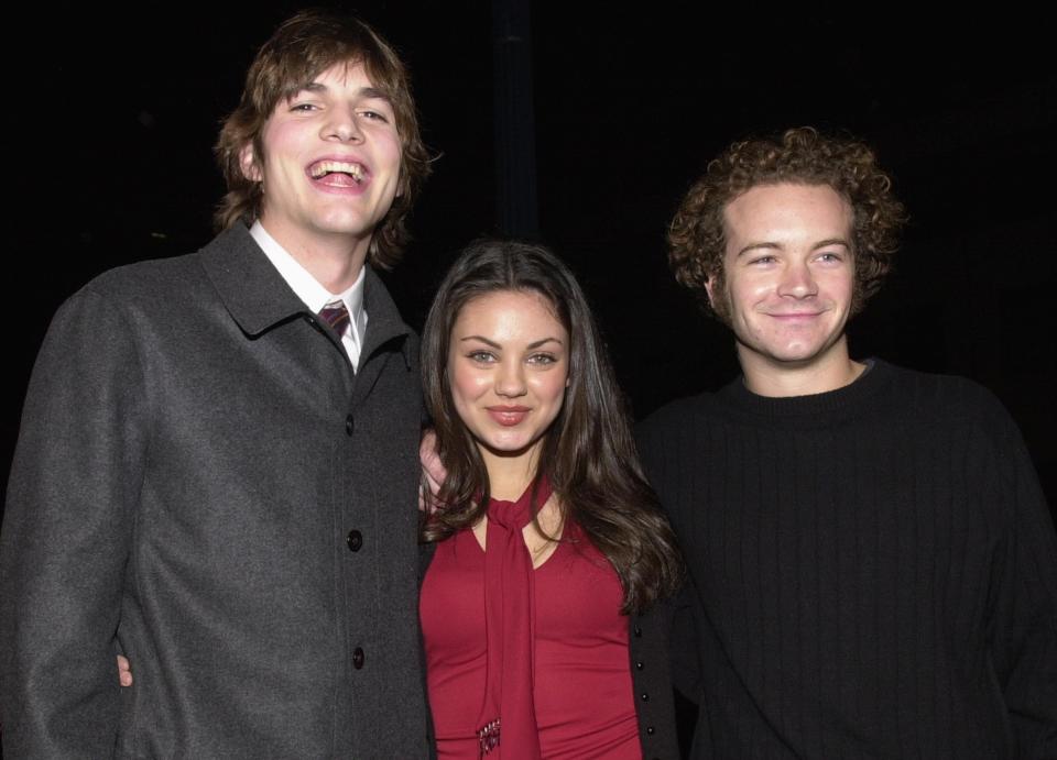 Ashton Kutcher, Mila Kunis, and Danny Masterson in 2000.