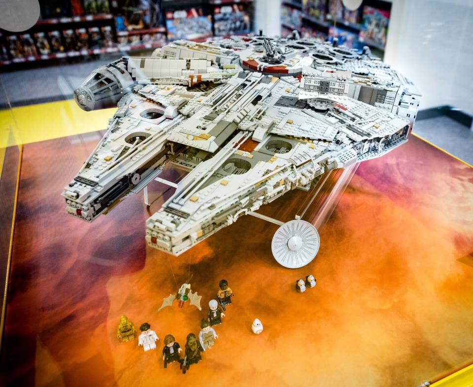 The new LEGO Star Wars UCS Millennium Falcon is the biggest LEGO set yet. (Norton PR)