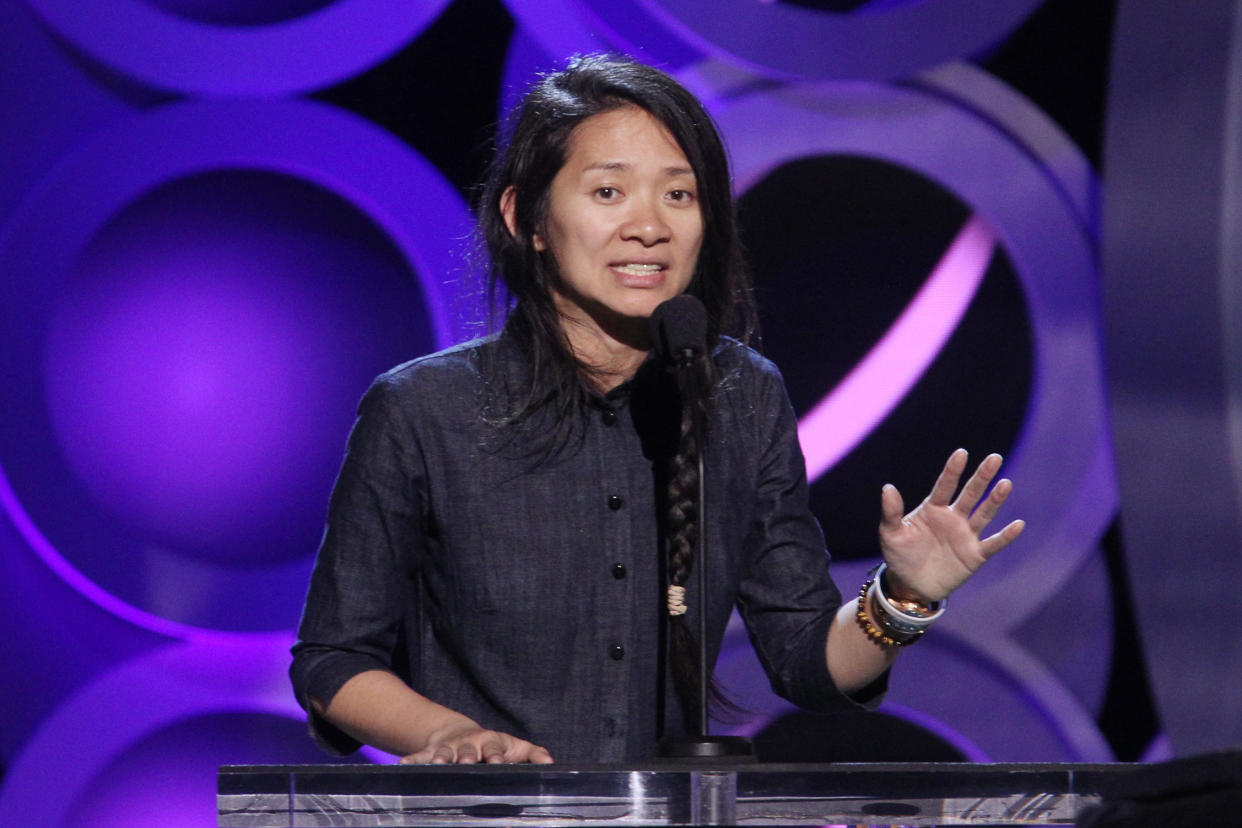 Chloe Zhao speaks onstage during the Film Independent Spirit Awards on March 3, 2018. (Photo by Tommaso Boddi/Getty Images)