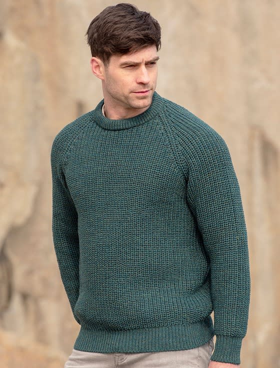 best fisherman sweater, Aran Irish Fishermans Ribbed Sweater