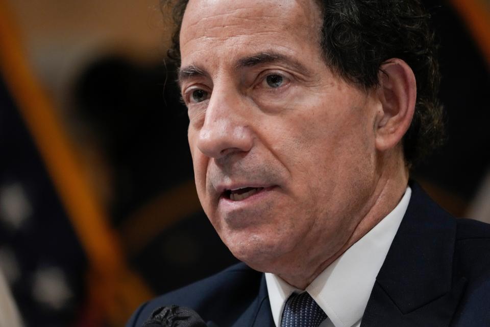Rep. Jamie Raskin (D-Md.) delivers an opening statement during a public hearing before the House committee to investigate the January 6 attack on the U.S. Capitol on July 12, 2022 in Washington, DC.