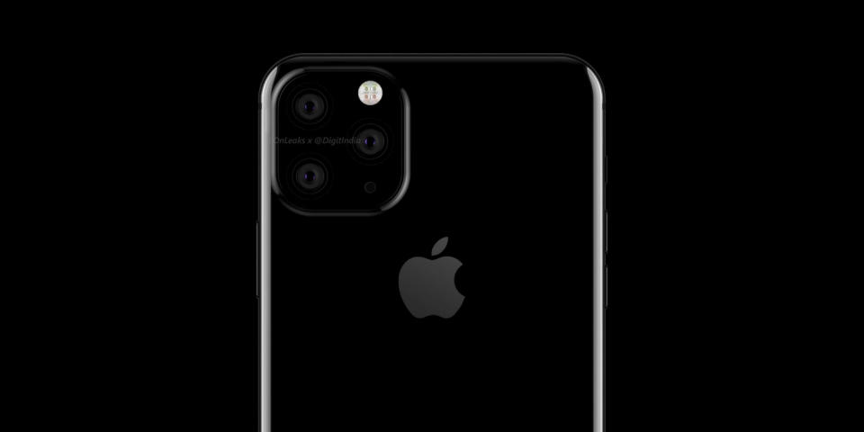 Early iPhone 2019 render (Credit: OnLeaks/DigitIndia)