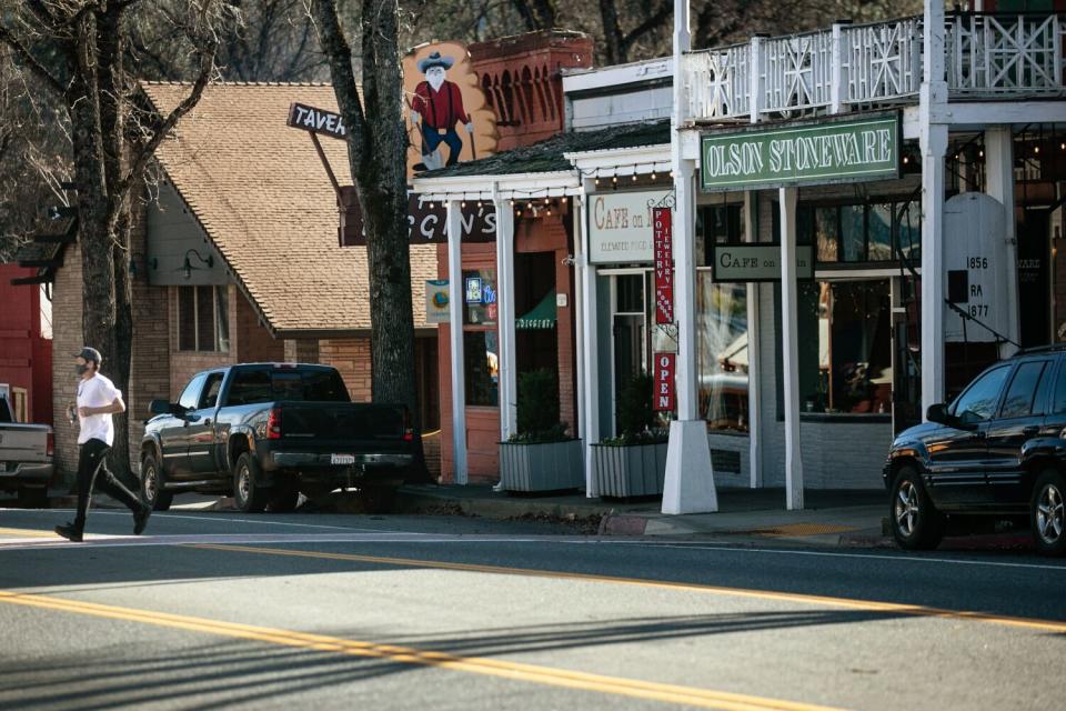 Main street in Weaverville, CA on Wednesday, March 3, 2021 in Weaverville, CA.