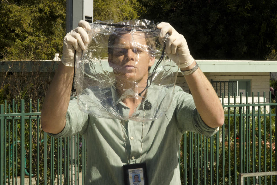 Michael C. Hall as Dexter Morgan in the "Dexter" Season 8 episode, "Every Silver Lining."