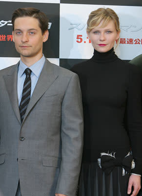 Tobey Maguire and Kirsten Dunst at the Tokyo photocall for Columbia Pictures' Spider-Man 3