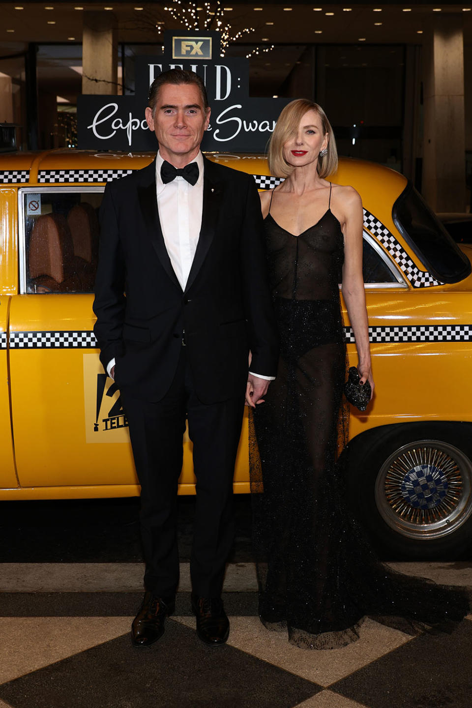 (L-R) Billy Crudup and Naomi Watts attend FX's "Feud: Capote VS. The Swans" New York Premiere After Party at The Plaza Hotel on January 23, 2024 in New York City.