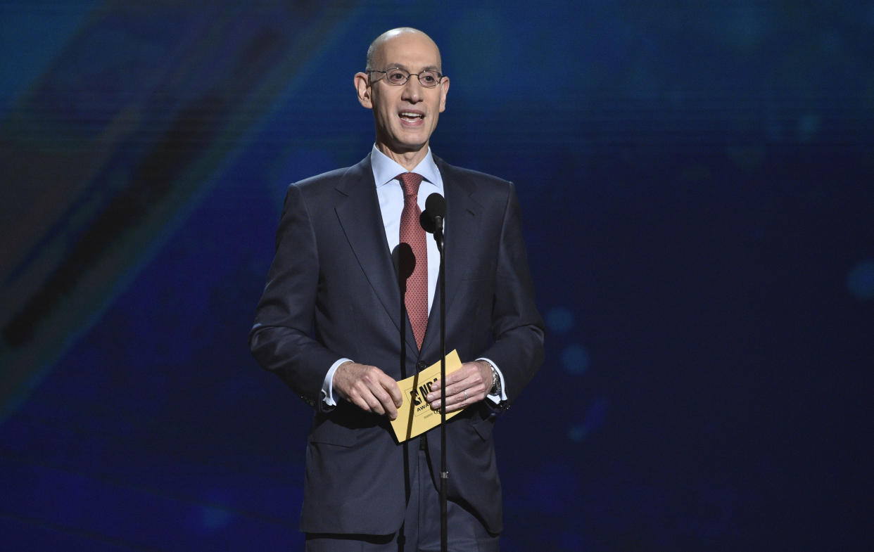 Adam Silver told reporters in Las Vegas on Tuesday that he believes it’s time for the league to welcome 18-year-olds. (AP)