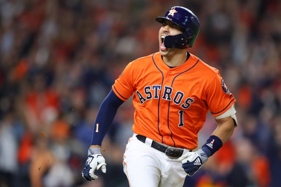 How high with Carlos Correa climb on this list? (Photo by Alex Trautwig/MLB Photos via Getty Images)