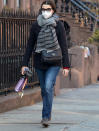 <p>Rachel Weisz takes a walk around her Brooklyn neighborhood on her 51st birthday on Sunday in N.Y.C.</p>