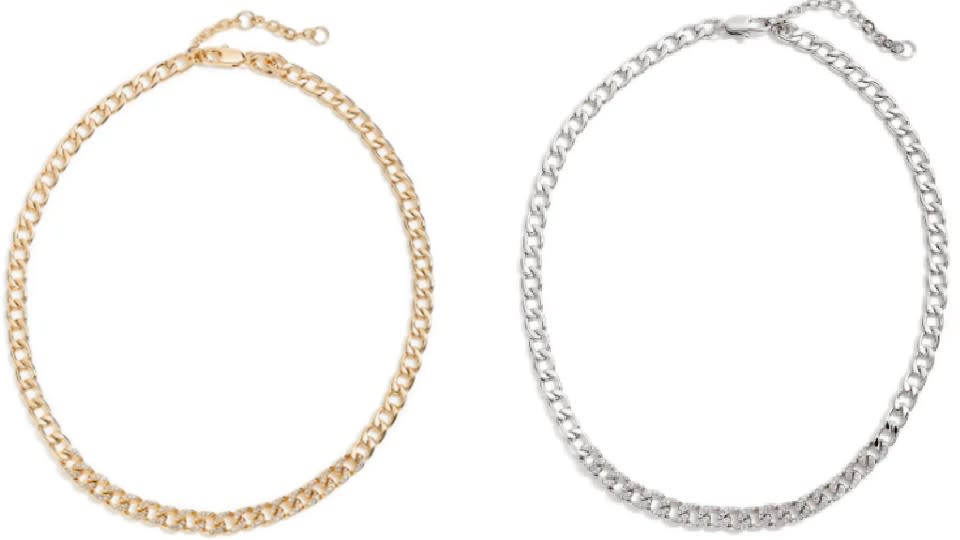 Nordstrom Pavé Cubic Zirconia Curb Chain Collar Necklace - Nordstrom, $47 (originally $79)