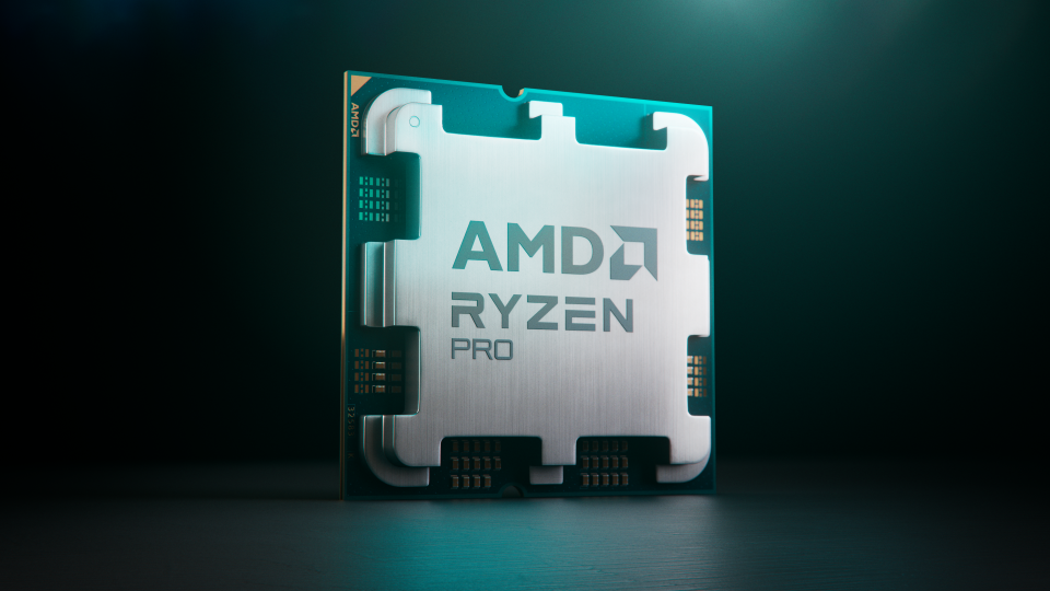 AMD Ryzen™ PRO 8000 Series desktop processor chip shot