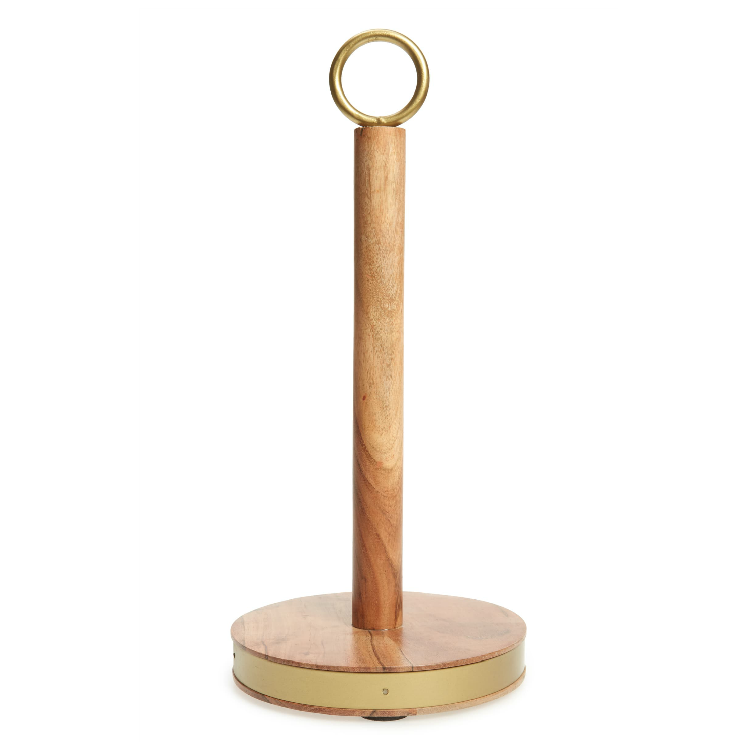 15) Acacia Wood Paper Towel Holder