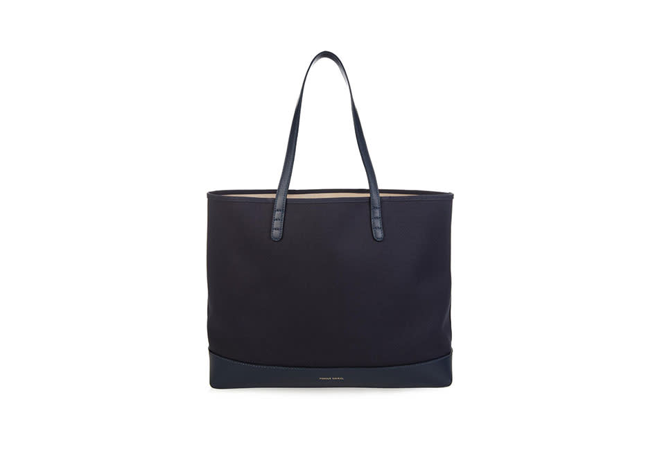 Mansur Gavriel Large Canvas and Leather Tote