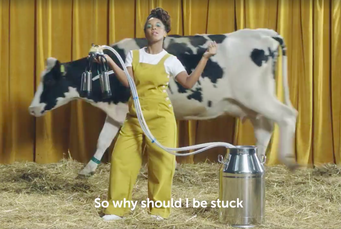 Some people have criticised the advert for making light of animal welfare [Photo: Elvie]