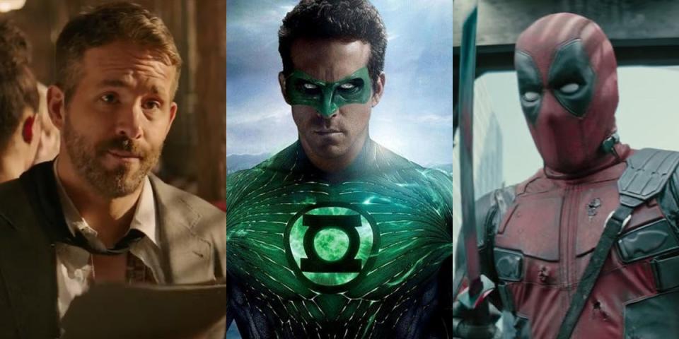 Ryan Reynolds in "Hobbs & Shaw," "Green Lantern," and as Deadpool.