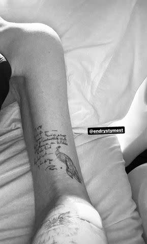<p>Kate Beckinsale/Instagram</p> Kate Beckinsale reveals new tattoo.