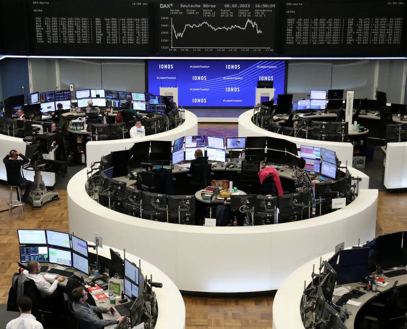 German share price index DAX graph is pictured at the stock exchange in Frankfurt