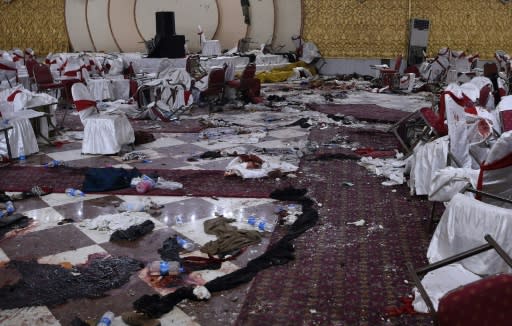 Suicide attacks, like this one on a wedding hall in Kabul, have added to a year of record bloodshed in Kabul