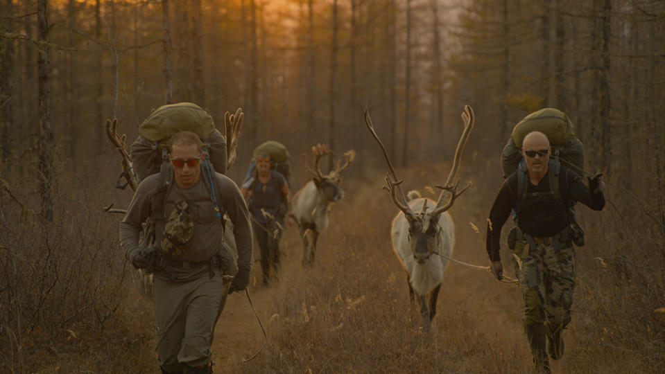 National Geographic Race Running With Deer