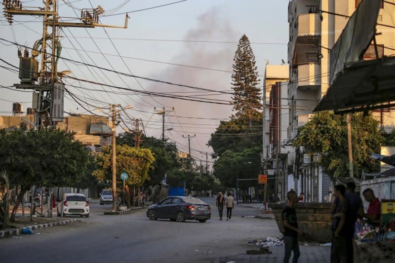 The Hamas-run Gaza Health Ministry reported Israeli Defense Forces killed at least 69 in military strikes on Deir Al Balah, Khan Younis and other parts of Gaza over the past two days. Photo by Mohammed Saber/EPA-EFE IDF operations in Deir Al Balah