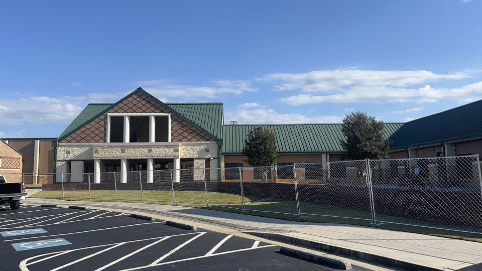 Apalachee High School remained closed in the days after the Sept. 4 shooting there that left four people dead. Many mental health advocates worry whether the Georgia community will receive the mental health support it is likely to need in the wake of the shooting. - Andy Miller for KFF Health News