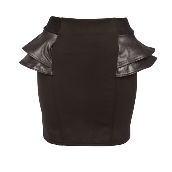 <b><a href="http://www.republic.co.uk/women/new-in/miso-peplum-side-skirt-25634/" rel="nofollow noopener" target="_blank" data-ylk="slk:Miso Peplum Side Skirt - £20 - Republic;elm:context_link;itc:0;sec:content-canvas" class="link ">Miso Peplum Side Skirt - £20 - Republic</a><br></b><br>This flattering peplum skirt would look great with a pop of neon.