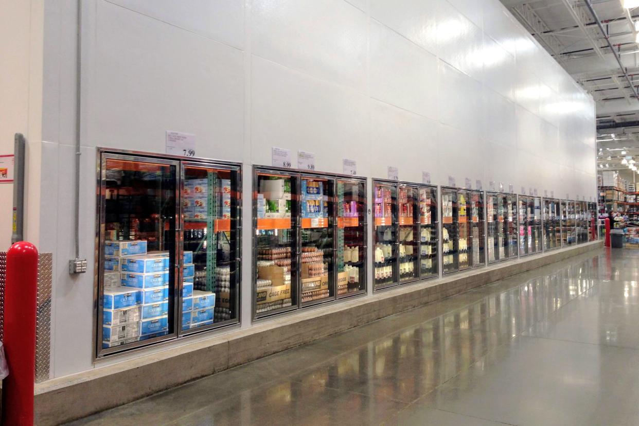 Freezer aisle in Costco