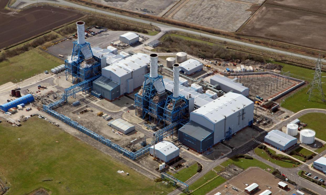 <span>South Humber Bank power station at Stallingborough, North Lincolnshire. The prime minister, Rishi Sunak, wants to encourage investment in new gas plants.</span><span>Photograph: AP S (uk)/Alamy</span>