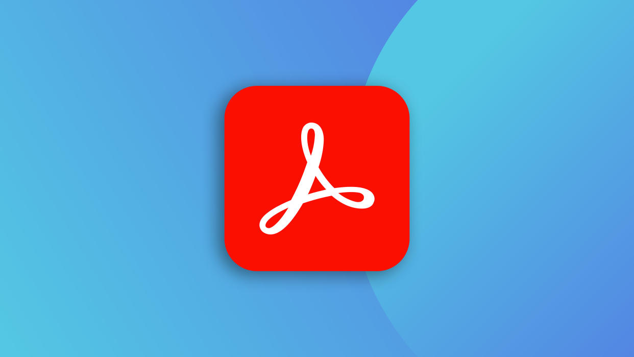  Download Adobe Acrobat: the Adobe Acrobat logo on a blue background 