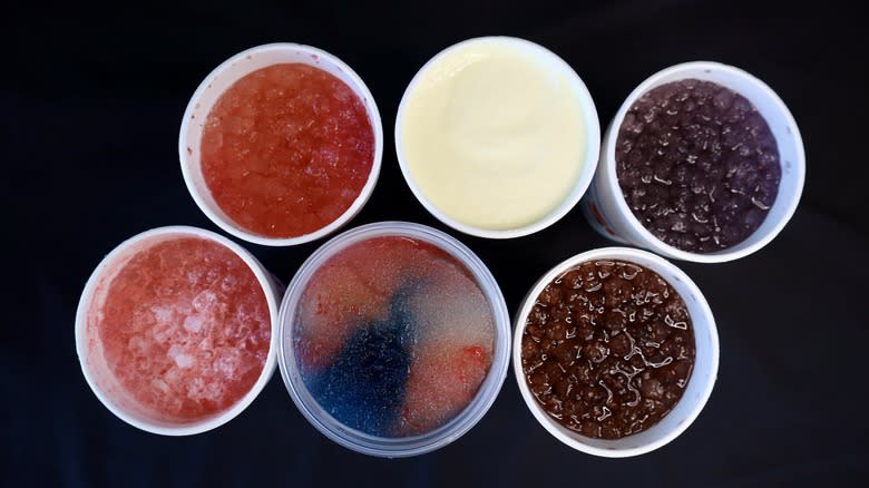 top view Sonic drinks