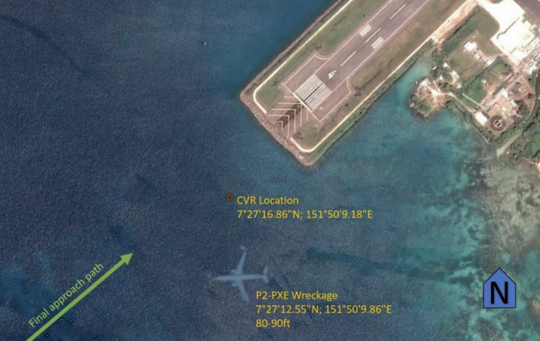 The pilots of a Boeing 737 that crashed on the Micronesian island of Chuuk have been blamed for a crash that cost the life of one passenger.On 28 September 2018, the Air Niugini aircraft crashed in a lagoon as it tried to land for an intermediate stop on its journey from Pohnpei to Port Moresby.The flight had 35 passengers and 12 crew onboard. Initially it was believed that all the passengers and crew aboard had survived. But when a second search of the half-submerged cabin was carried out three days later by Japanese divers, a body was discovered.The report by the Papua New Guinea Accident Investigation Commission says that the plane landed 1,500 feet short of the runway threshold.The captain and first officer ignored a total of 17 audible warnings that they were flying too low. The report says: “The crew seemed to have disregarded and talked over all the caution annunciations. The crew had experienced those type of cautions on previous flights and perceived them as nuisance alerts with no resultant consequence.”On their previous flight the day before, the two men had done exactly the same: “The flight crew did not take corrective action to bring the aircraft back onto the required flightpath.“The flight crew disregarded and continuously talked over the aural alerts.”As the plane approached Chuuk on the day of the crash, “Both pilots were not situationally aware and did not recognise the developing significant unsafe condition during the approach”.The 52-year-old captain was from Papua New Guinea and had 20,000 hours of experience. He was at the controls and, according to the report, prepared for the landing at an “excessively high rate of descent and the aircraft increasingly being flown below the glideslope in an unstabilised manner”.The Australian first officer, 35, failed to take control from the captain when it became apparent the plane was in danger. The co-pilot’s final words before impact were: “Too low! We’re too low! We’re too low! We’re too low!”An engineer was also on the flight deck, and filmed the whole descent on his phone.The passenger who perished, Eko Cahyanto Singgih, was not wearing his seat belt – “which allowed his body to become a projectile sustaining traumatic head and facial injuries,” the report concludes.Immediately after the crash, there was confusion over what to do: “The cabin crew stated during their interviews that during the evacuation they shouted the word ‘evacuate’, but it appeared that some of the passengers did not understand what it meant."They then shouted the phrase ‘get out’ repeatedly which the passengers seemed to understand and followed.”Several passengers took their cabin baggage with them, against instructions, and one member of cabin crew retrieved her handbag before exiting the aircraft. A loadmaster employed by Air Niugini who was travelling on the flight “carried a backpack, a clipboard and shoes off the aircraft”.Astonishingly, the US Navy divers who were helping with the rescue allowed a passenger to re-enter the aircraft and move forward to retrieve his shoes.Some cabin crew acted with conspicuous courage to rescue passengers. One found a seriously injured passenger under water in the aisle and lifted him above water level, and with the assistance of another member of cabin crew hauled him to the over-wing exit. Another passenger was found still strapped in his seat, and was dragged to the same exit.The report also says the Papua New Guinea Civil Aviation Safety Authority “did not meet the high standard of evidence-based assessment required for safety assurance, resulting in numerous deficiencies and errors”.“Unless safety action is taken to address the identified safety deficiencies, death or injury might result in a future accident,” the report concludes.The Foreign Office travel advice for Papua New Guinea says: “Since 2000 over 20 aircraft accidents have happened in Papua New Guinea."The worst recent crash was on 13 April 2016 when a Sunbird Aviation PNG Britten-Norman Islander aircraft crashed at Kinuga Airport, killing all 12 people onboard.”The plane involved in the Chuuk accident, registration P2-PXE, was involved in a ground collision at Jacksons International Airport in 2017. It was owned by Icelandair.