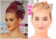 <p>We love a <a rel="nofollow noopener" href="https://www.redbookmag.com/beauty/hair/g3133/hair-color-ideas/" target="_blank" data-ylk="slk:colored hair trend;elm:context_link;itc:0;sec:content-canvas" class="link ">colored hair trend</a> as much as the next girl, and if anyone's going to pull it off, it's Katy. But can we stop and appreciate how drop-dead gorgeous she looks when she's not hiding behind a pinwheel of color? </p>