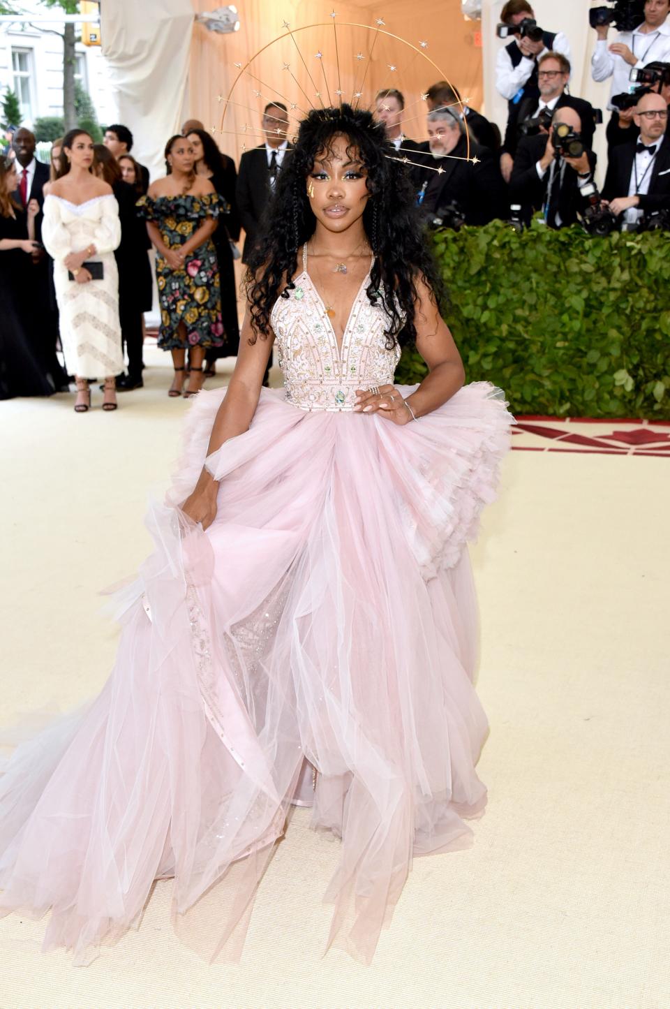 <h1 class="title">SZA in Versace and Djula jewelry</h1><cite class="credit">Photo: Getty Images</cite>