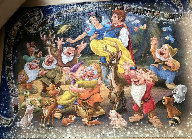 Das Puzzle zeigt zehn verschiedene Disney-Szenen. (Bild: Caters)