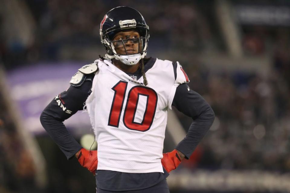 DeAndre Hopkins isn’t sure the president will listen to other views on protests. (AP)