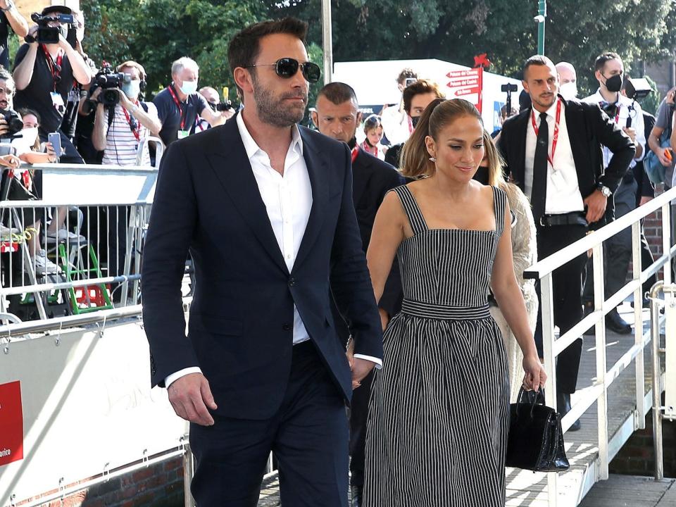 Ben Affleck and Jennifer Lopez at the 2021 Venice Film Festival.