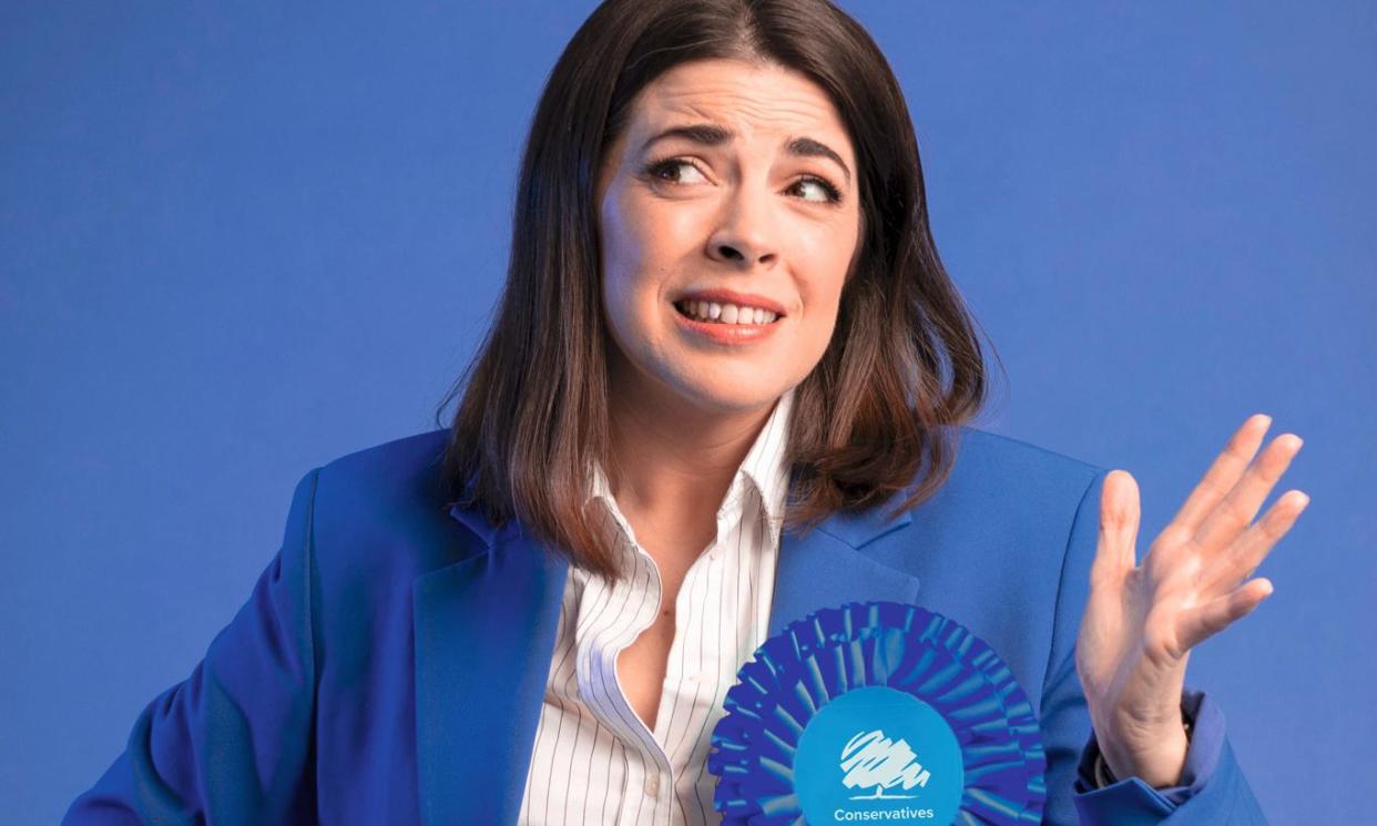 <span>Comfortable in her characters’ skins … Rosie Holt as her Conservative MP alter ego.</span><span>Photograph: Alicia Canter/The Guardian</span>