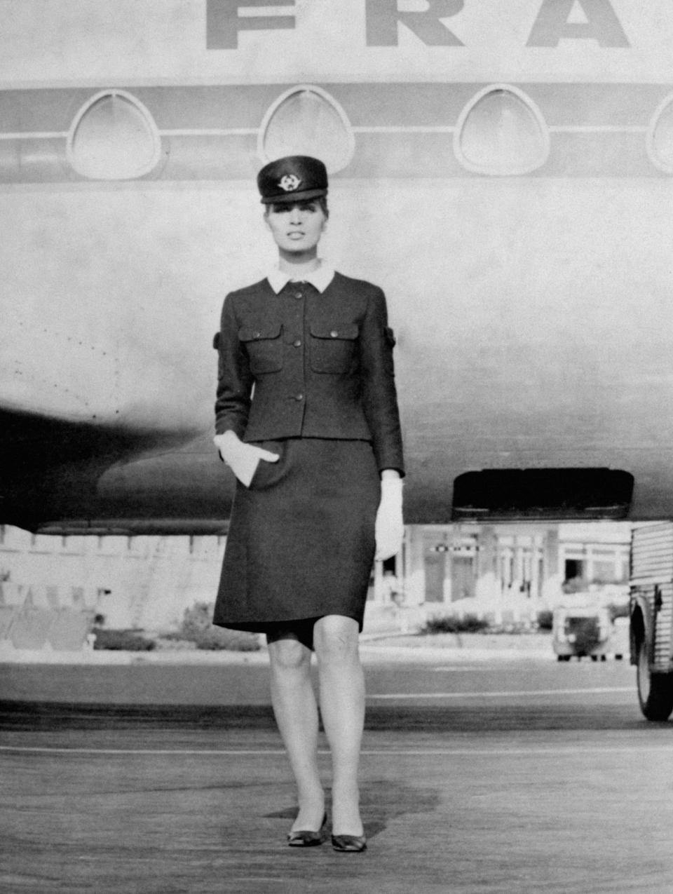 Balenciaga designed&nbsp;Air France crew uniforms that debuted in&nbsp;1969.