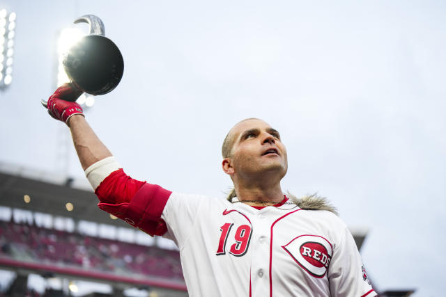 Reds' Joey Votto swaps signed jersey for fan's T-shirt during game - Sports  Illustrated