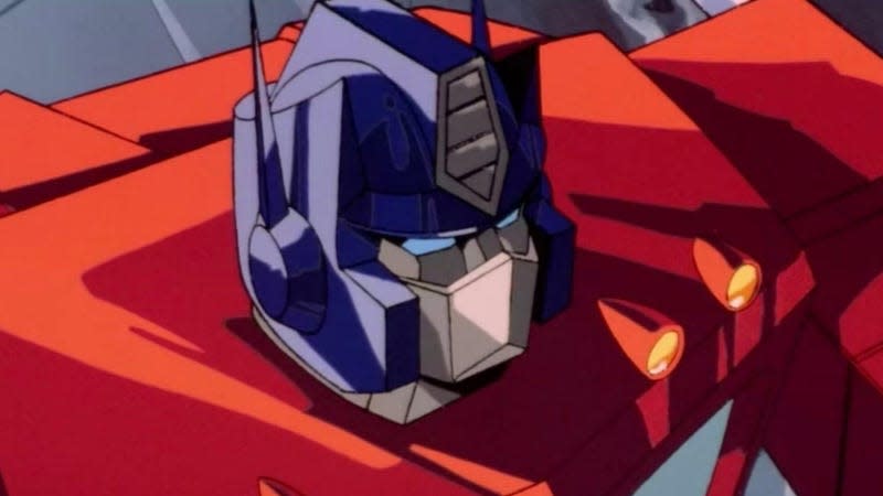 Optimus Prime in the 1986 Transformers movie. - Image: Hasbro