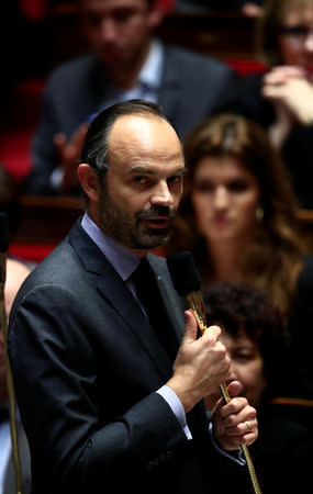 French Prime Minister Edouard Philippe attends the questions to the government session at the National Assembly in Paris, France, December 4, 2018. REUTERS/Gonzalo Fuentes