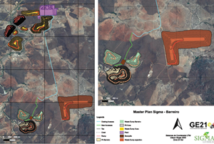 Plant 3D layout of the industrial complex and production facility for Phase 1 and Phase 2