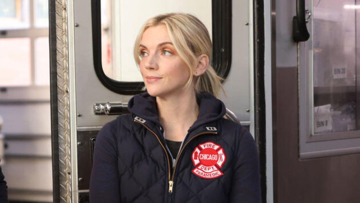  Kara Killmer as Brett in Chicago Fire Season 12 premiere. 