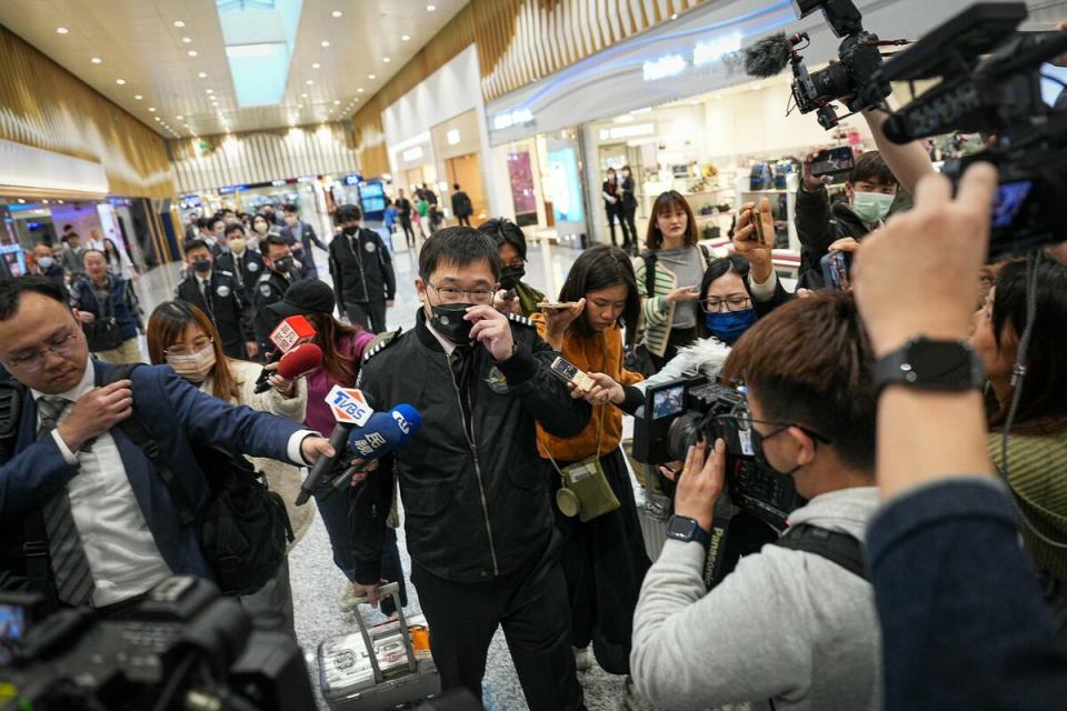 張國煒也在星宇首航洛杉磯執飛空檔受訪表示，三大聯盟在台灣流量不平均，因此講「一聯盟一航廈」不合理，認為華航只想霸佔第三航廈的資源。   圖：星宇航空／提供