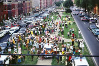 <p>Untitled from the series “RFK Funeral Train” 1968. (© Paul Fusco/Magnum Photos, courtesy of Danziger Gallery) </p>