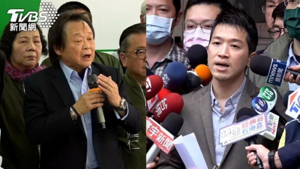 民進黨市議員王世堅（左）、民進黨立委何志偉（右）。（圖／TVBS資料畫面）