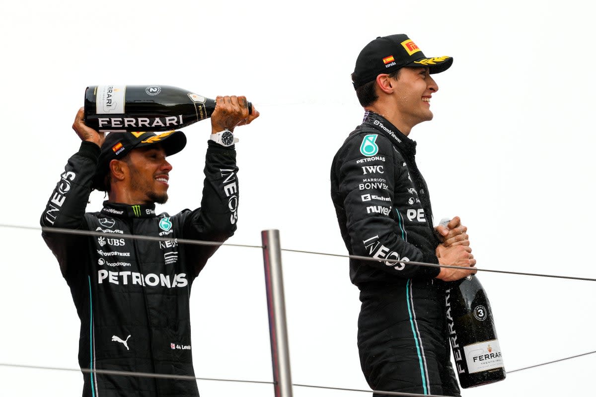 Leis Hamilton and George Russell have been unable to compete with a dominant Red Bull  (Getty Images)